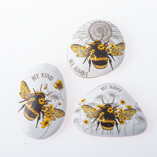 Shop Online Hand Painted honeybee Rocks