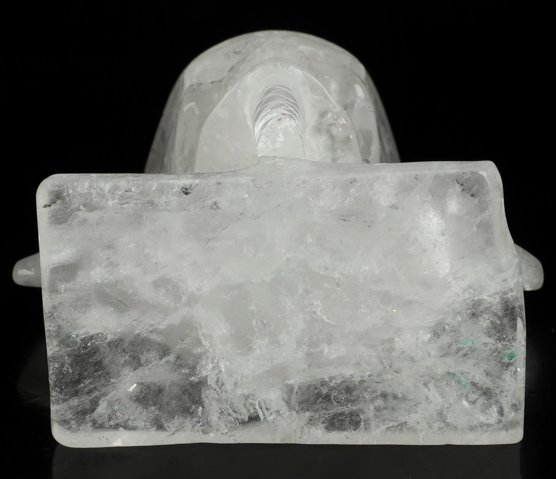 Egyptian Pharaoh Quartz Crystal Skull Large 7.1"