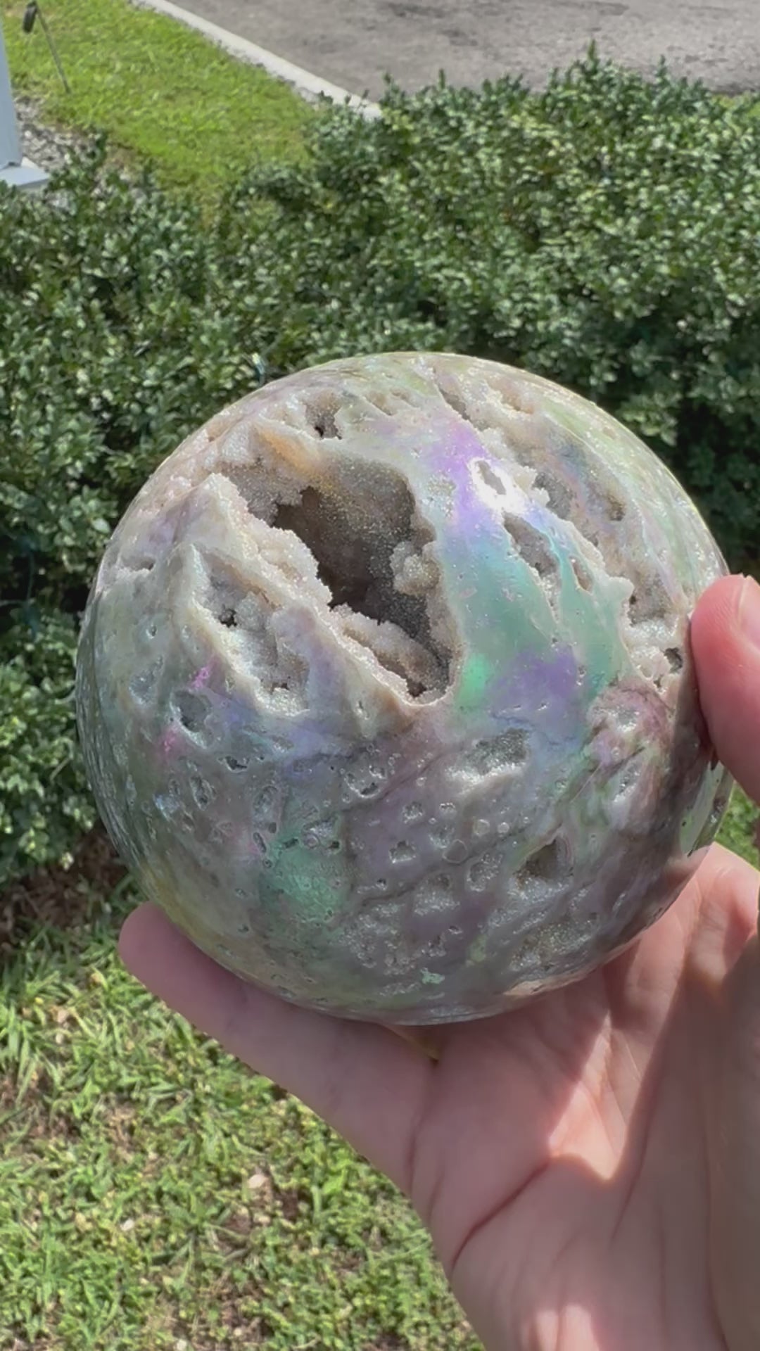 Angel Aura Sphalerite Gemstone Sphere