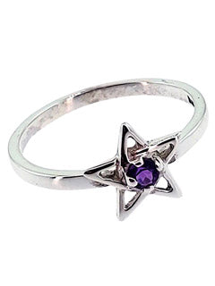 Star Amethyst Sterling Ring