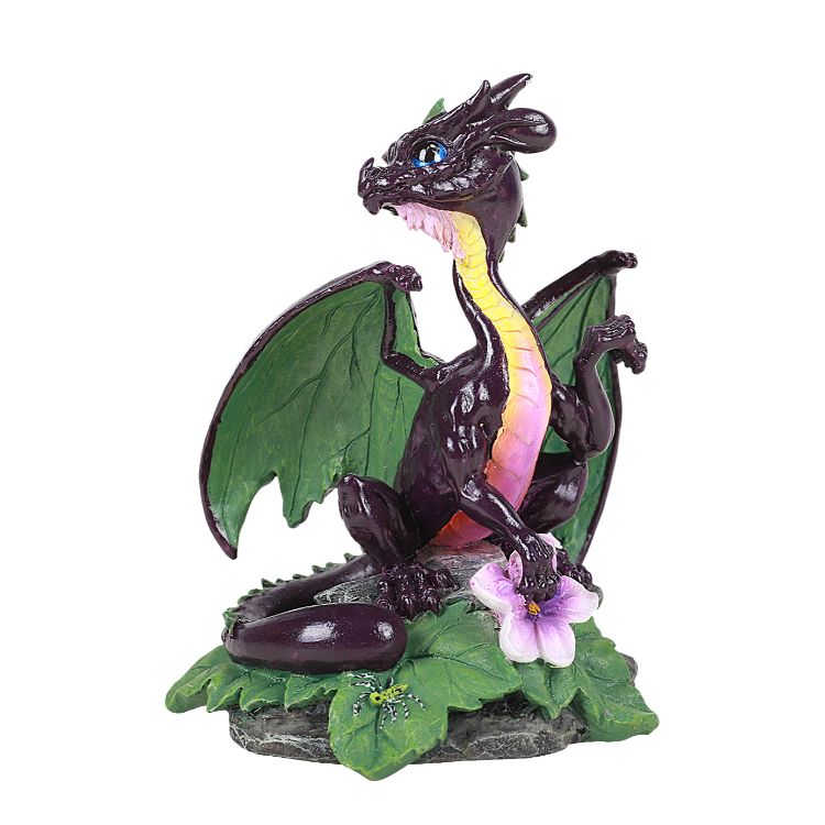 Eggplant Dragon Statue