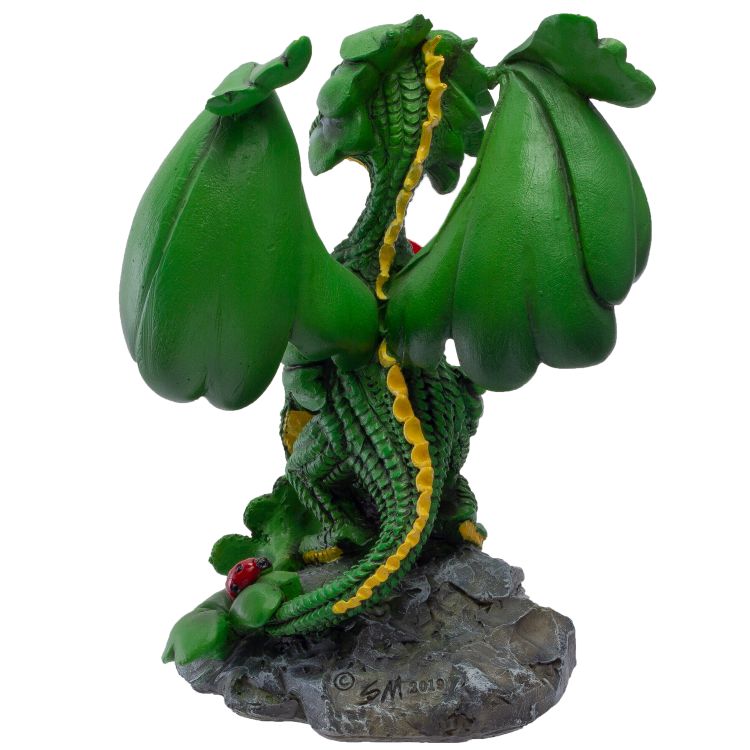 Lucky Clover Dragon Statue