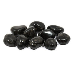 Feng Shui Import Black Onyx Tumbled Polished Natural Stone FEN-4242