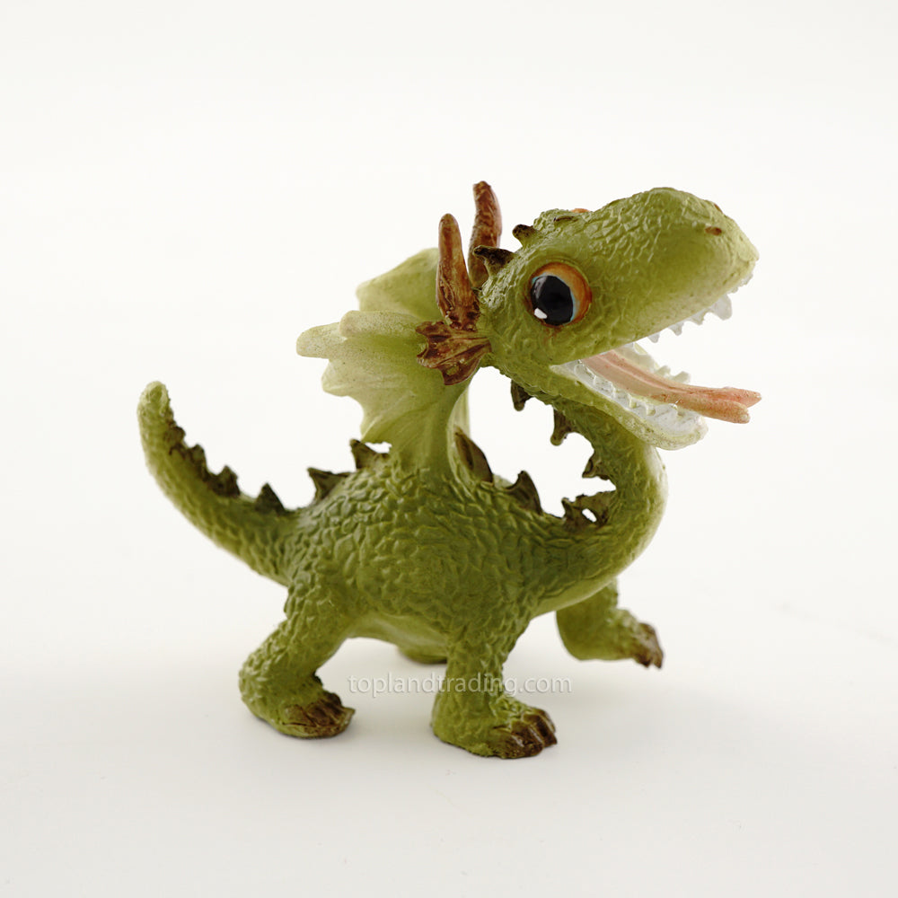 Mini Silly Green Dragon Figurine