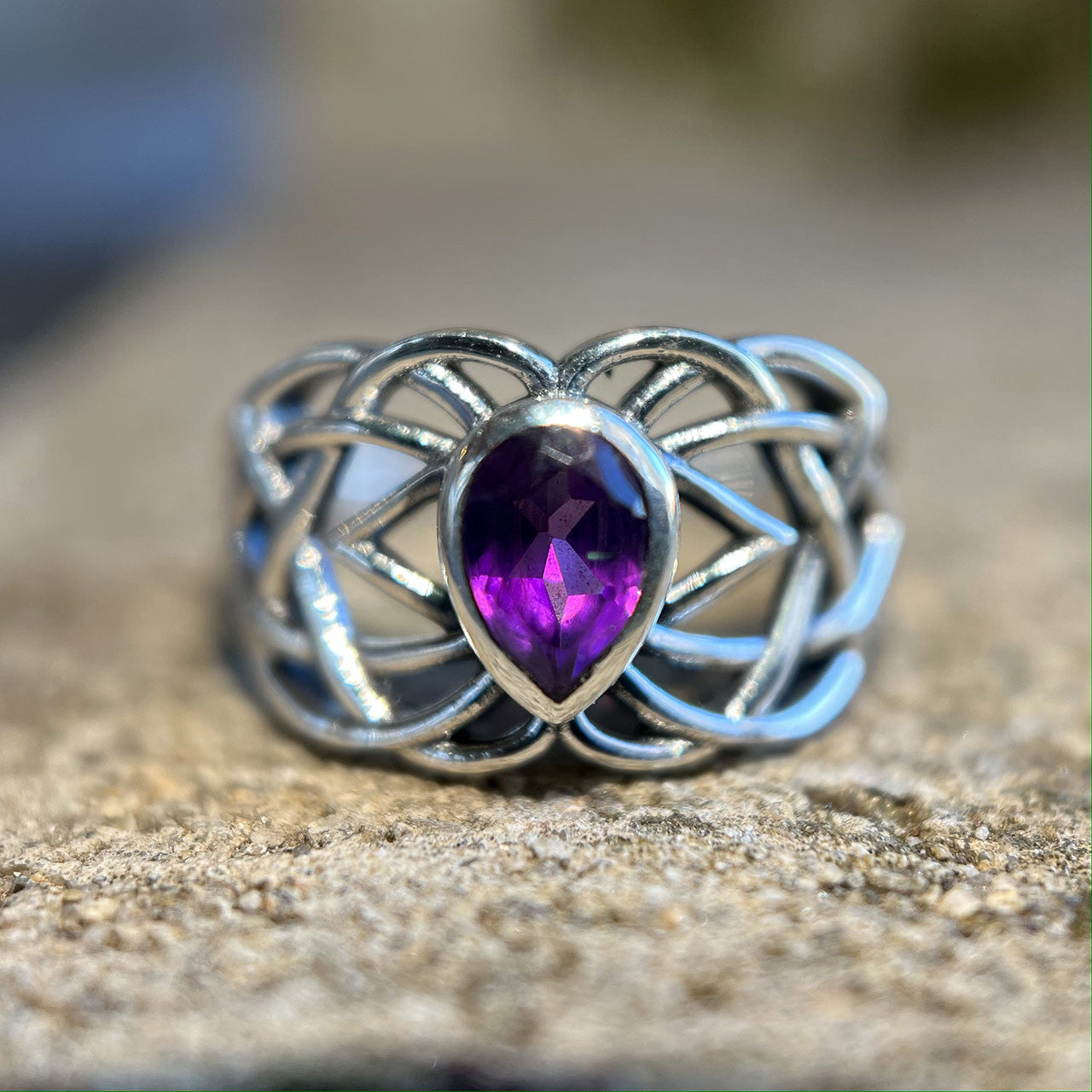 Celtic shop gemstone rings