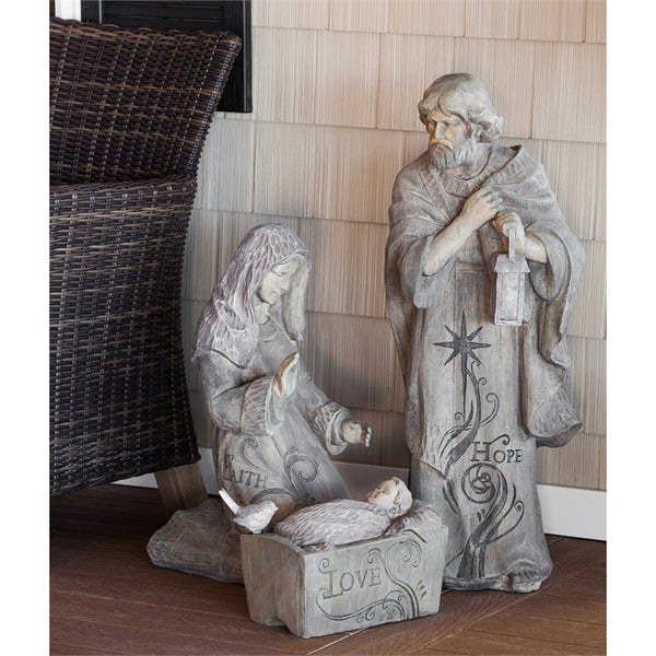 Mary, Joseph And Baby Jesus Large Nativity Trio PICK UP ONLY - Cast a Stone