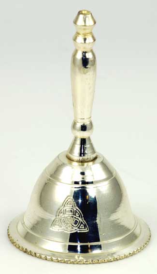 Altar Bell with Triquetra or Triple Moon Design