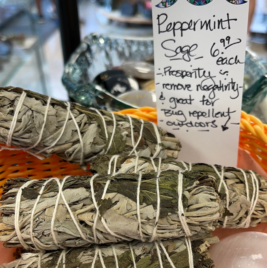 Peppermint Sage Smudge Stick