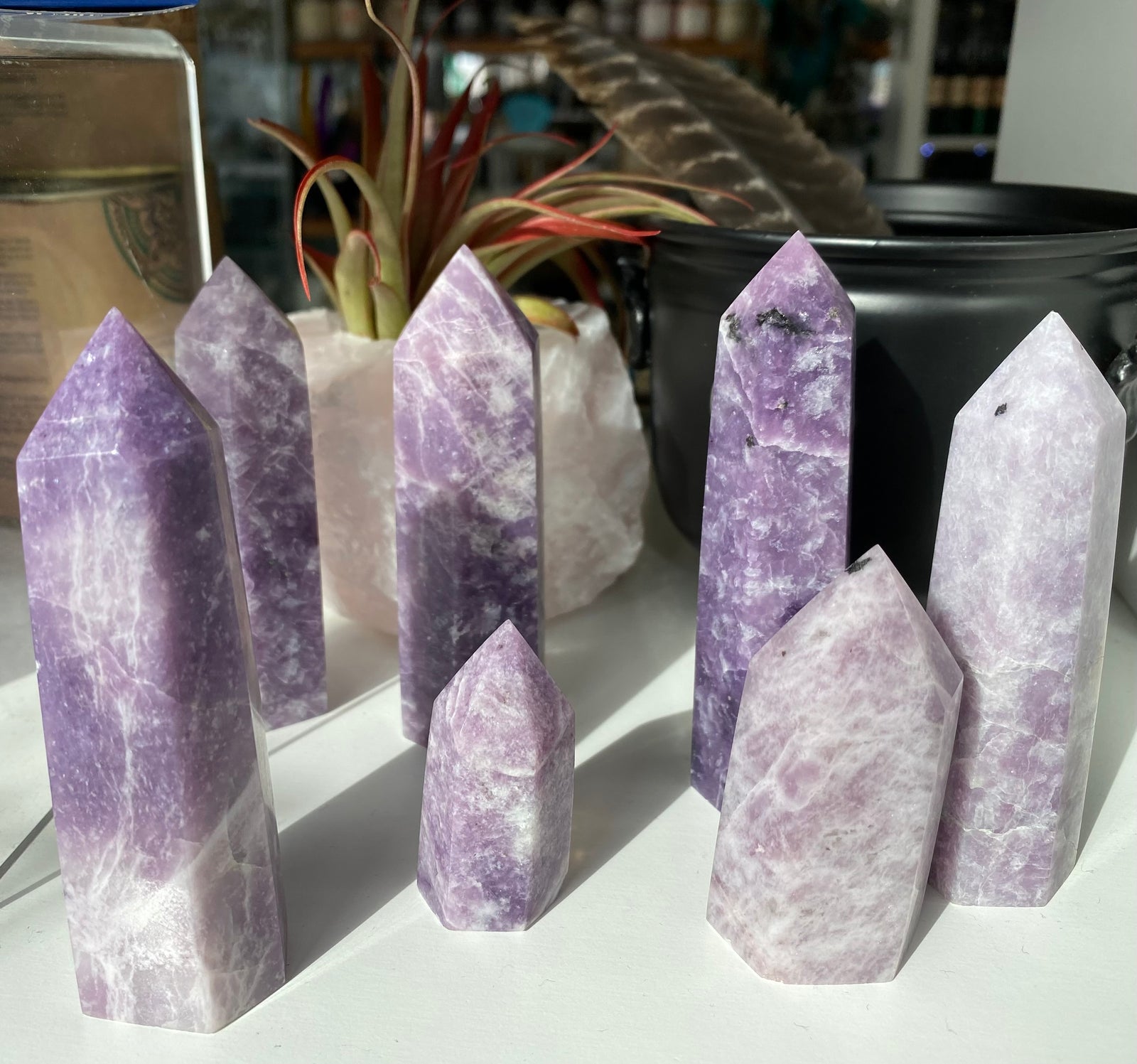 Lepidolite Point Polished Gemstone