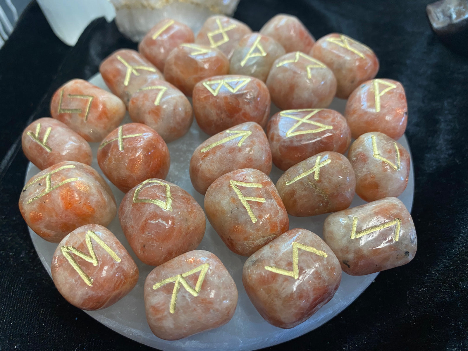 Sunstone helps you to be open to blessing others with your personal abilities and gifts. It can release stress and aid mental clarity.