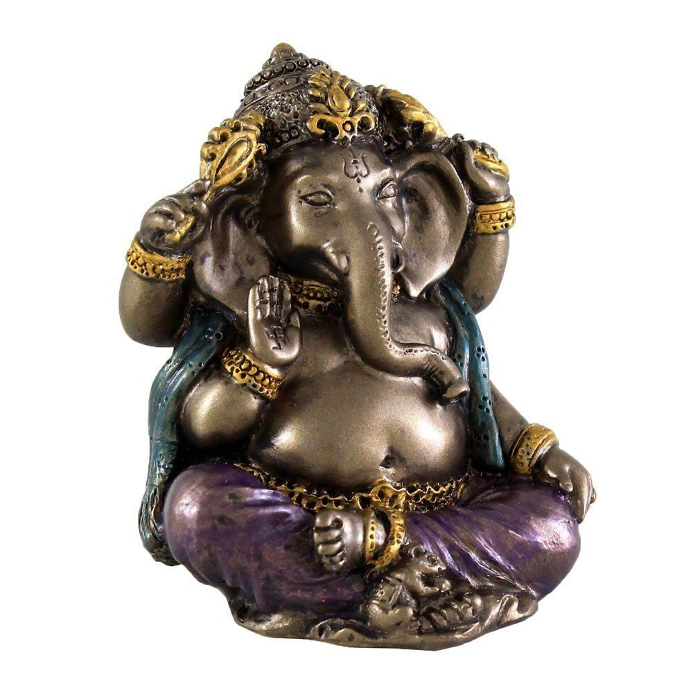 Mini Ganesh Hindu God Remover of Obstacles 2&quot; - Cast a Stone